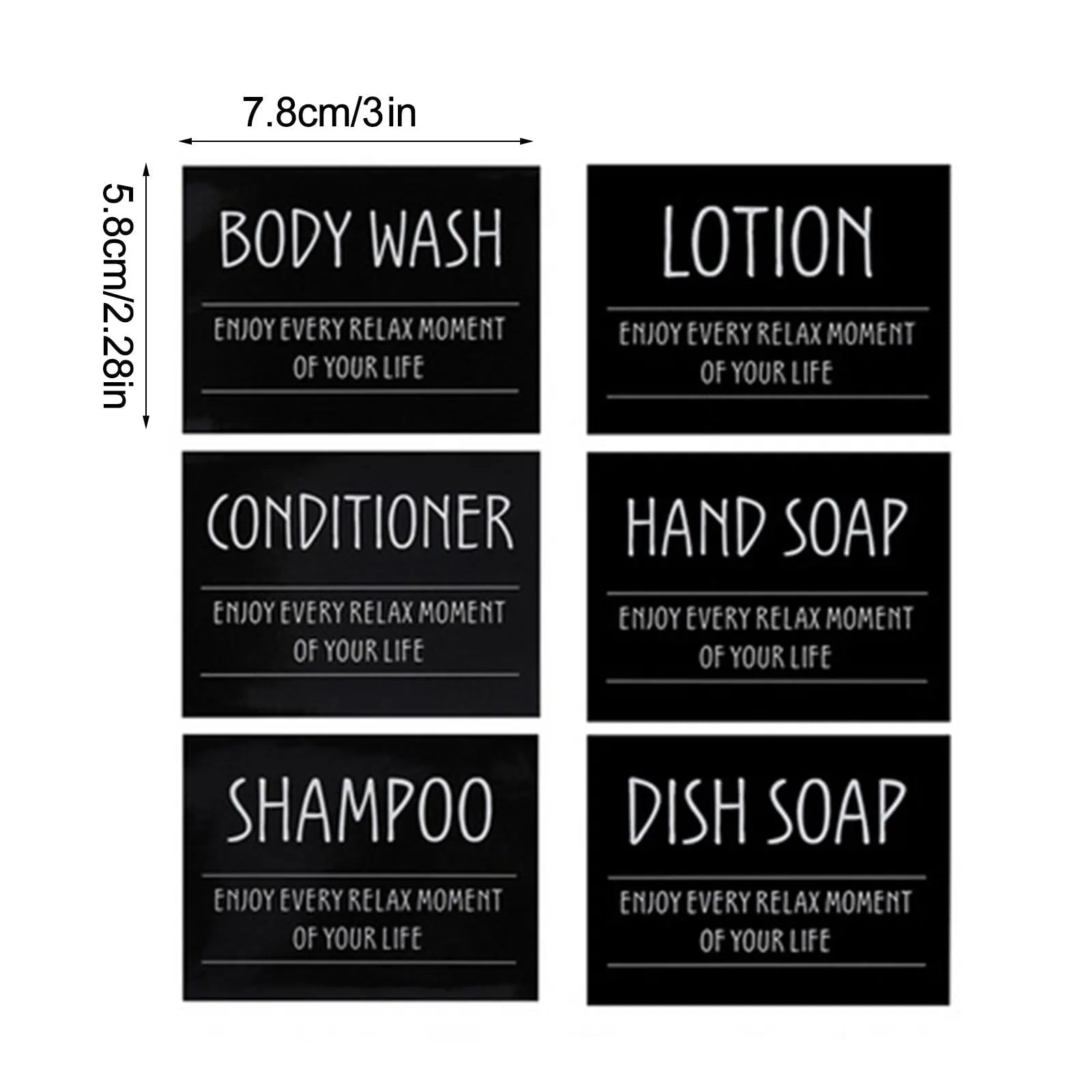 300/500ml Soap Pump Dispenser - Bathroom, Shampoo, Kitchen Dish Wood Pump Bottle, Refillable Shower Gel, Hand Liquid Storage Container 1 set sticker