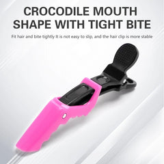30pcs Barber Hair Clips: BlackPink Sectioning Clamps for Salon Hairstyling