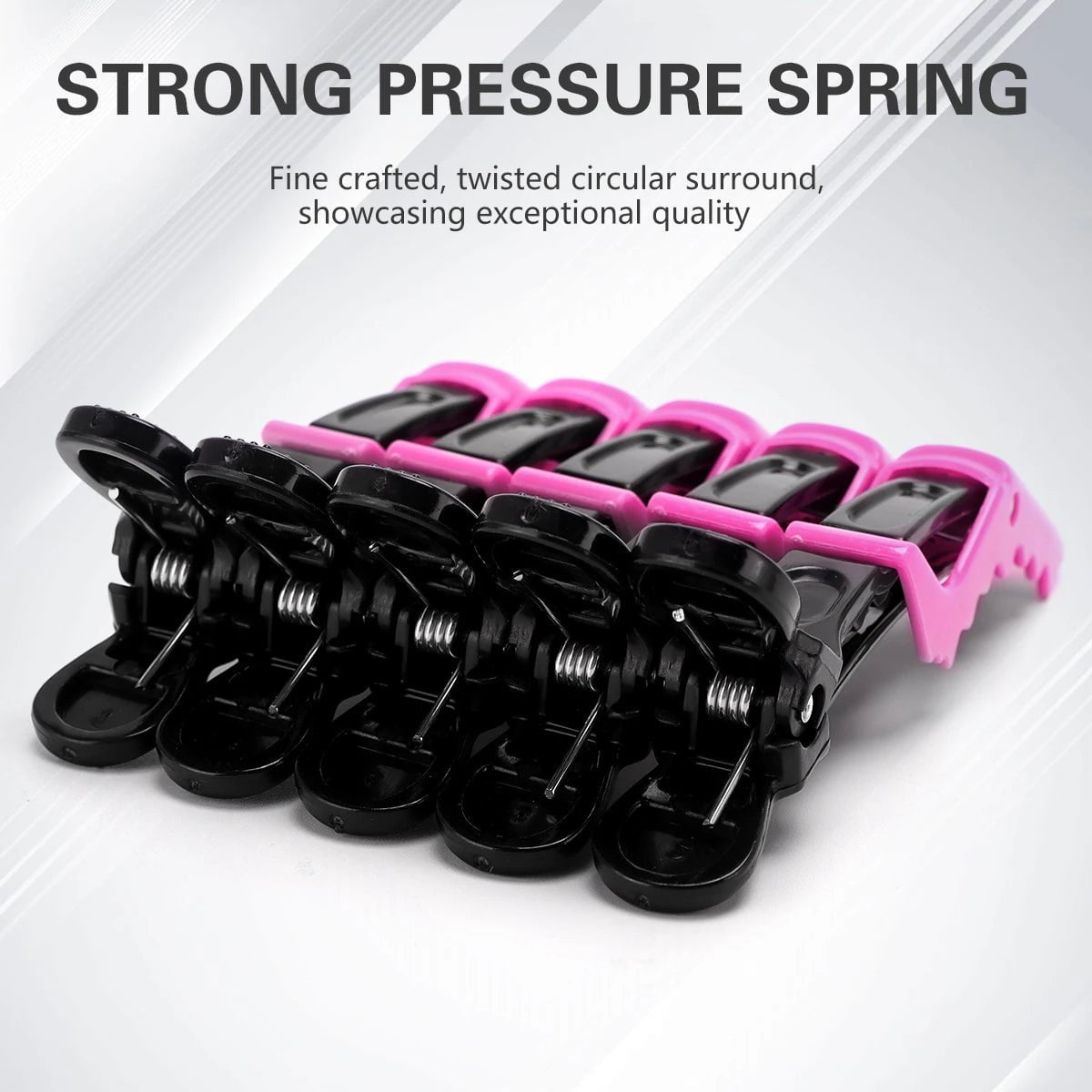 30pcs Barber Hair Clips: BlackPink Sectioning Clamps for Salon Hairstyling