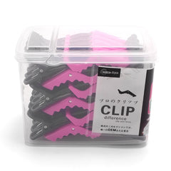30pcs Barber Hair Clips: BlackPink Sectioning Clamps for Salon Hairstyling pink / CHINA