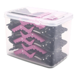 30pcs Barber Hair Clips: BlackPink Sectioning Clamps for Salon Hairstyling purple / CHINA