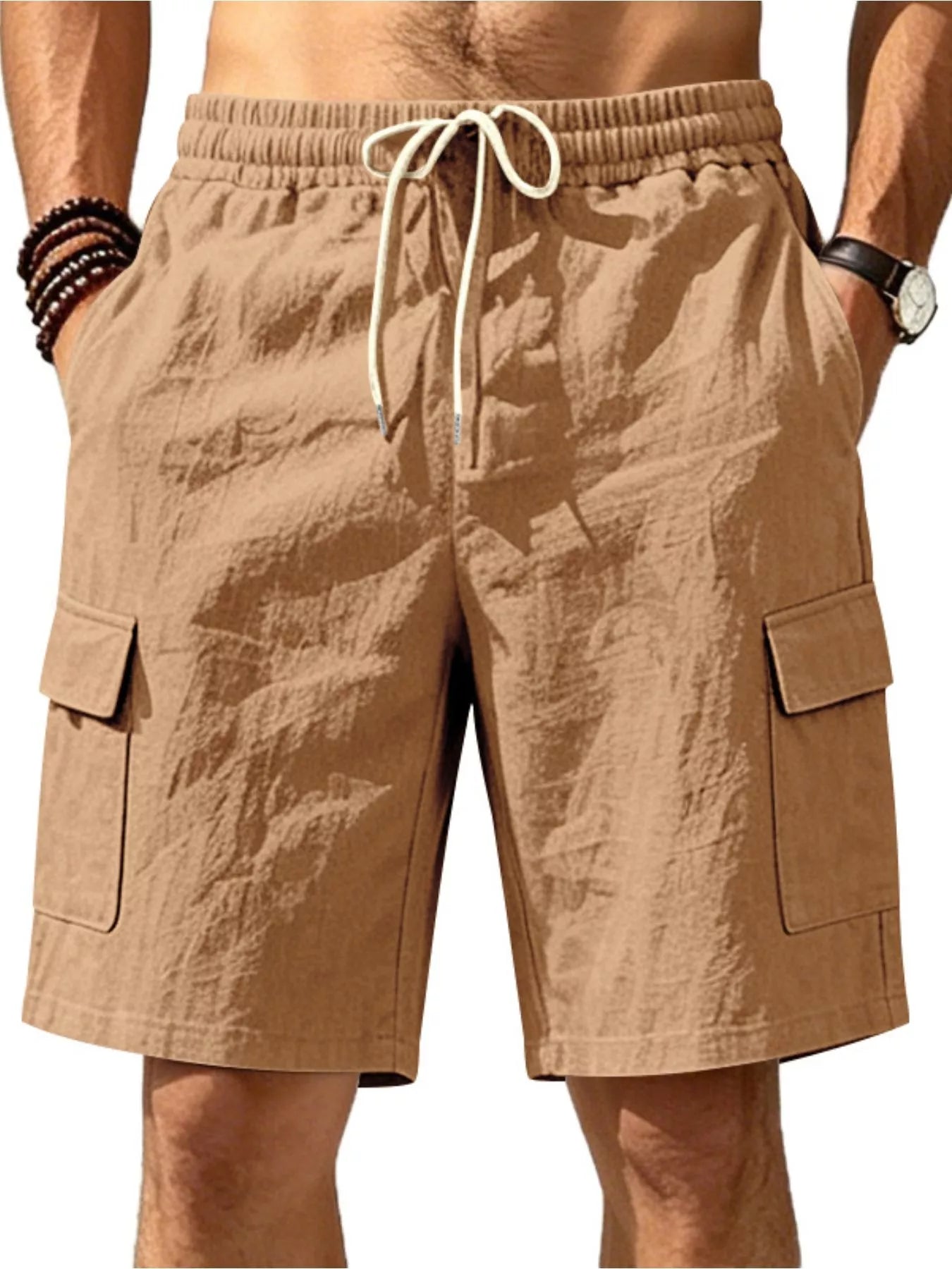 mens-plus-size-casual-cargo-shorts-with-drawstring-waist-01