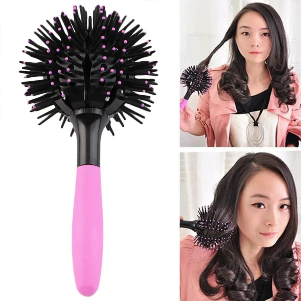 3D Round Hair Brushes Comb