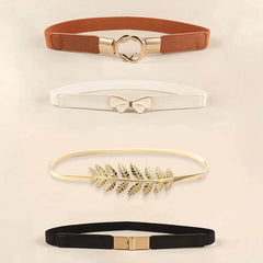 4-Piece Fashion Dress Belts for Women Other