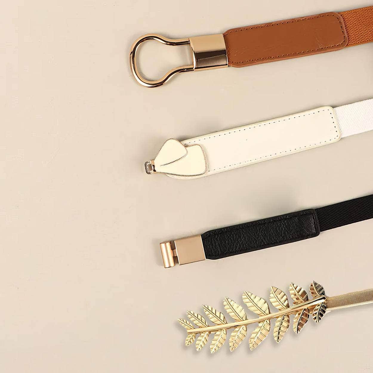 4-Piece Fashion Dress Belts for Women Other
