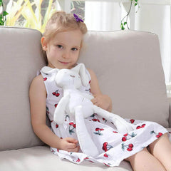 42CM Cute Rabbit Doll - Soft Plush Toy for Babies, Ideal for Appeasing Sleep in Cribs