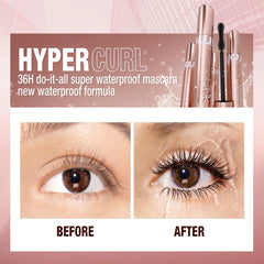 4D Mascara: Black, Lengthening Volume, Silky Eyelash Extension, Smudge-proof Curling - 36-Hour Waterproof Eye Cosmetic