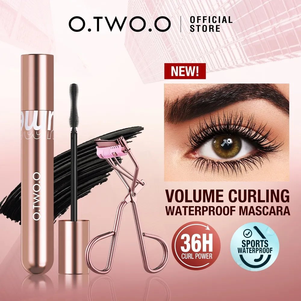4D Mascara: Black, Lengthening Volume, Silky Eyelash Extension, Smudge-proof Curling - 36-Hour Waterproof Eye Cosmetic SET B / CHINA