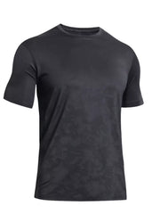 Men's round-neck active T-shirt with supplier-listed seamless construction.