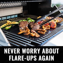 60*40cm Non-Stick BBQ Grill Mat - Baking Mat for Barbecue Tool, Cooking Grilling Sheet with Heat Resistance 60cm x 40cm
