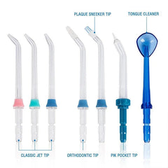 600ML Electric Dental Floss Oral Irrigator - Portable Tabletop, Suitable for 7 Teeth, Household Use, Home Use blue