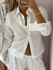 Camisa de manga larga con cuello alto Devine