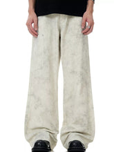 Men's pants with a wide-leg silhouette in the Marble Wheat color.