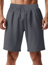 Men's casual shorts with a drawstring waist, available in regular and plus sizes.