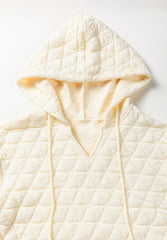 Conjunto de top y pantalones cortos con capucha y acolchado con cordón