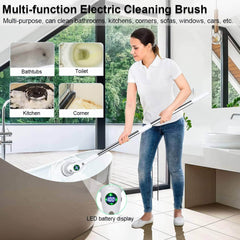 8-in-1 Electric Cleaning Brush - Multifunctional, Wireless, Rotatable for Bathroom, Kitchen, Windows, Toilet