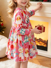 childrens-christmas-print-long-sleeve-a-line-dress-01