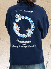 Men's long-sleeve T-shirt featuring a printed graphic design.