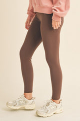Leggings de cintura alta con forro polar de tamaño completo Yelete