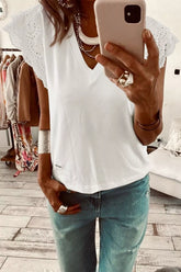 eyelet-embroidered-flutter-sleeve-patchwork-v-neck-tee-01