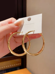 925 Sterling Silver Large Hoop Earrings