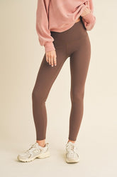 Leggings de cintura alta con forro polar de tamaño completo Yelete