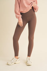 Leggings de cintura alta con forro polar de tamaño completo Yelete
