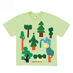 Abstract Colorful Trees Graphic T-Shirt