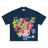 Abstract Flower Head T-Shirt