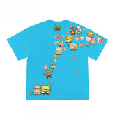 Abstract Sponge Characters Graphic T-Shirt