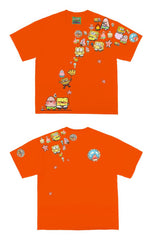Abstract Sponge Characters Graphic T-Shirt
