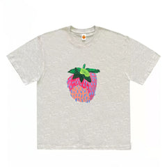 Abstract Strawberry Graphic T-Shirt