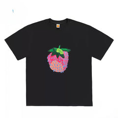 Abstract Strawberry Graphic T-Shirt