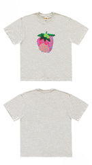 Abstract Strawberry Graphic T-Shirt