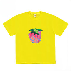 Abstract Strawberry Graphic T-Shirt