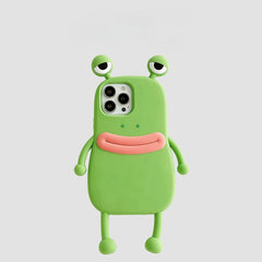 Amusing Frog iPhone Case with 3D Legs and Eyes