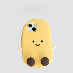 Amusing Potato-Shaped iPhone Case with Cartoon Face