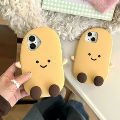 Amusing Potato-Shaped iPhone Case with Cartoon Face
