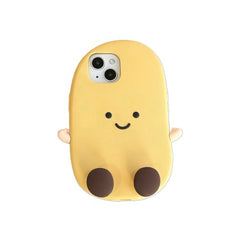 Amusing Potato-Shaped iPhone Case with Cartoon Face