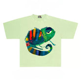 Artistic Chameleon Graphic T-Shirt