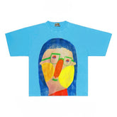 Artistic Expressionist Print Short Sleeve Tee