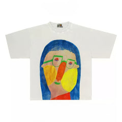 Artistic Expressionist Print Short Sleeve Tee