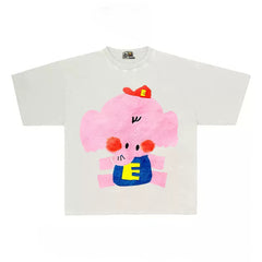 Artistic Hand-Painted Style Elephant Tee