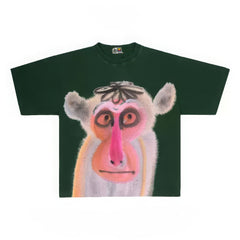 Bold Abstract Primate Design T-Shirt