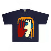 Bold Shape Graphic Print Relaxed Fit Top