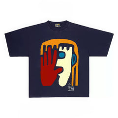 Bold Shape Graphic Print Relaxed Fit Top