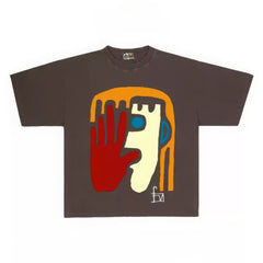 Bold Shape Graphic Print Relaxed Fit Top