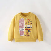 Bright Golden Yellow Long Sleeve Crew Neck Sweatshirt