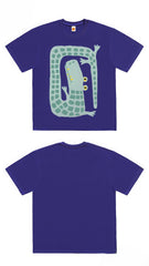 Cartoon Winding Crocodile Graphic T-Shirt