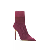 Century Knit Pointed-Toe High Heel Booties for Women